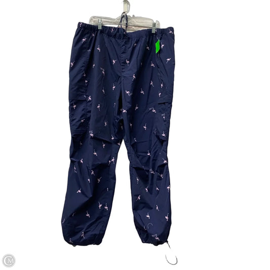 Athletic Pants By Pink In Blue, Size: 1x