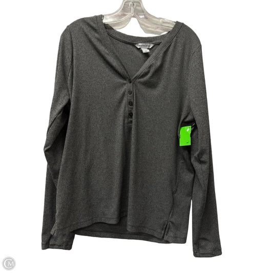 Athletic Top Long Sleeve Crewneck By Athleta In Grey, Size: 1x