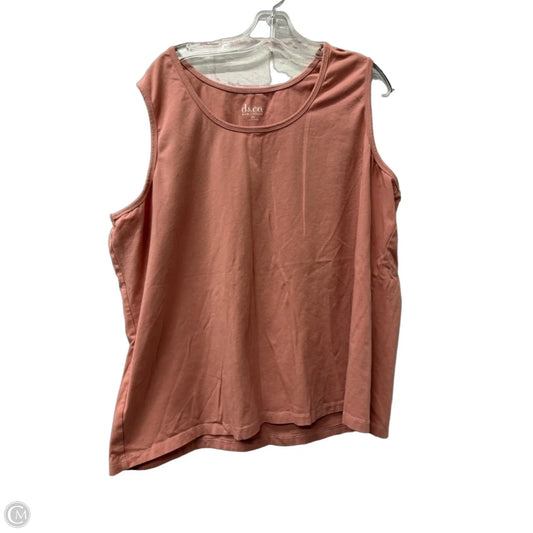 Tank Top By D&co. In Pink, Size: 3x