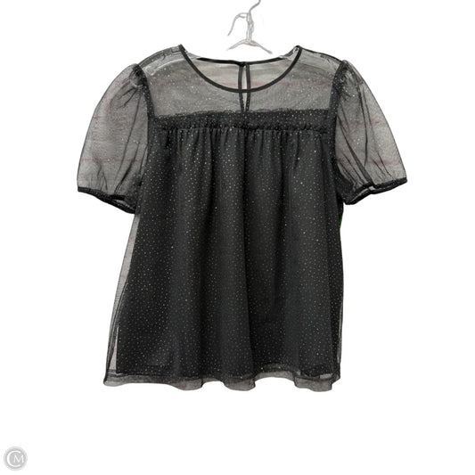 Top Short Sleeve By J. Crew In Black, Size: S