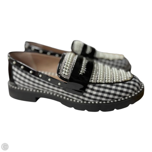 Shoes Flats By Betsey Johnson In Plaid Pattern, Size: 8