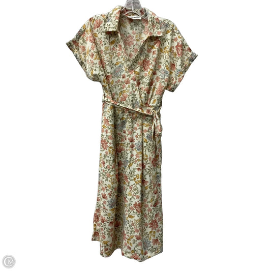 Dress Casual Midi By Lucky Brand In Floral Print, Size: S