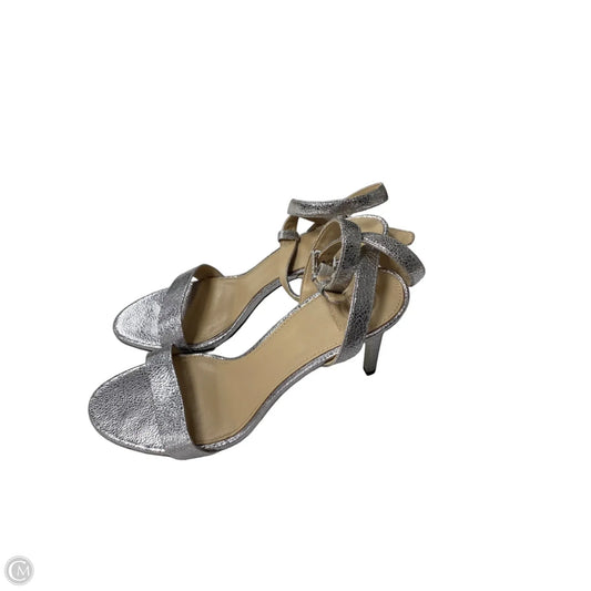 Sandals Designer By Tory Burch In Silver, Size: 8.5