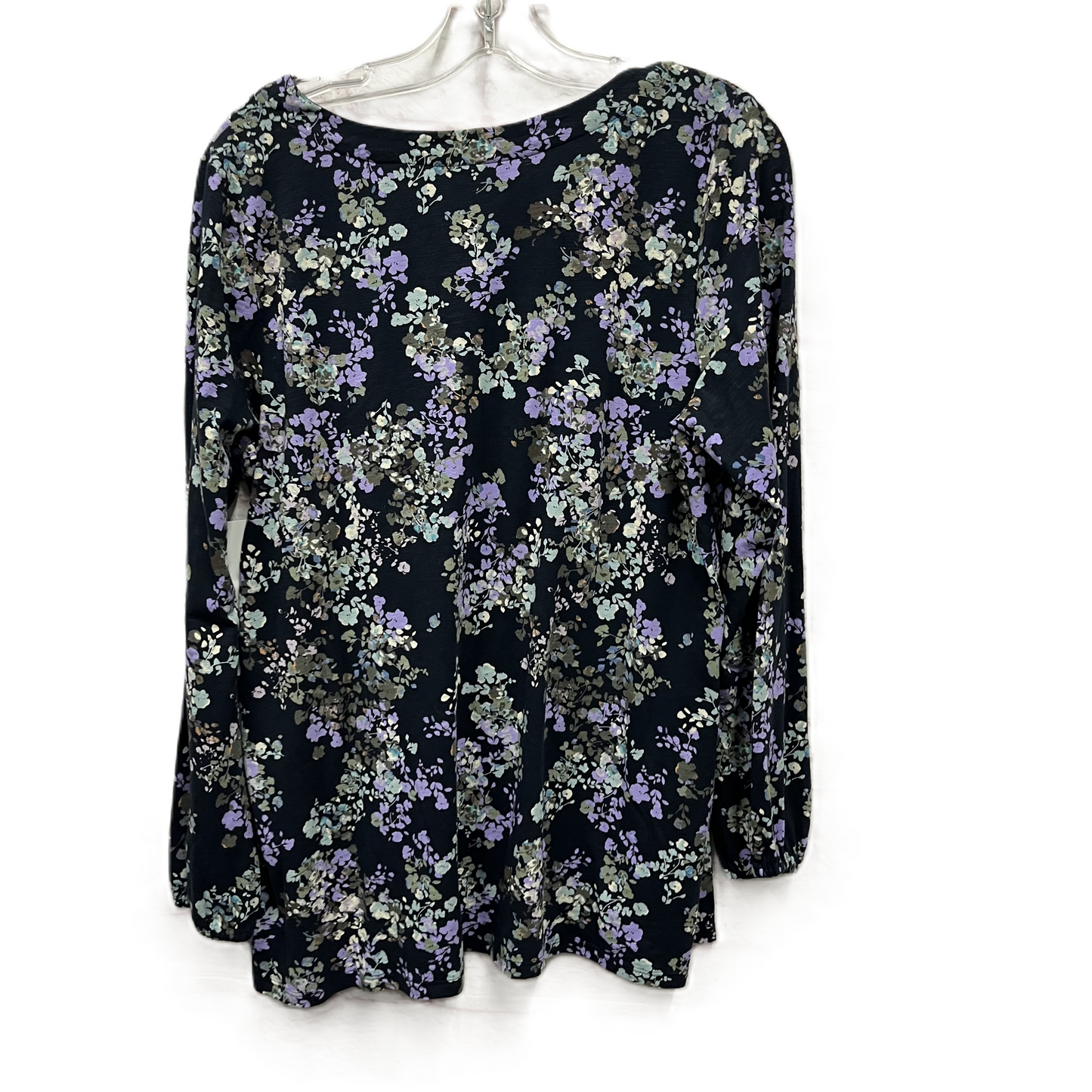 Top Long Sleeve By J. Jill In Blue & Purple, Size: M