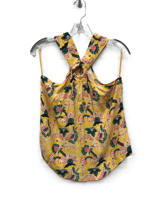 Yellow Top Sleeveless By Maeve, Size: xs