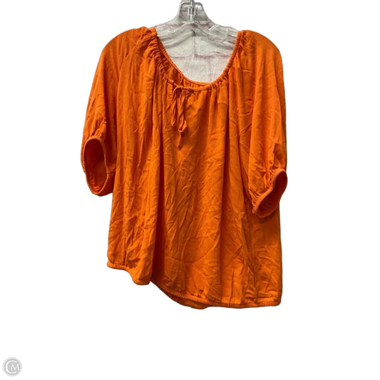 Top Short Sleeve By Torrid In Orange, Size: 1x
