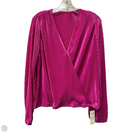 Top Long Sleeve In Pink, Size: Xl