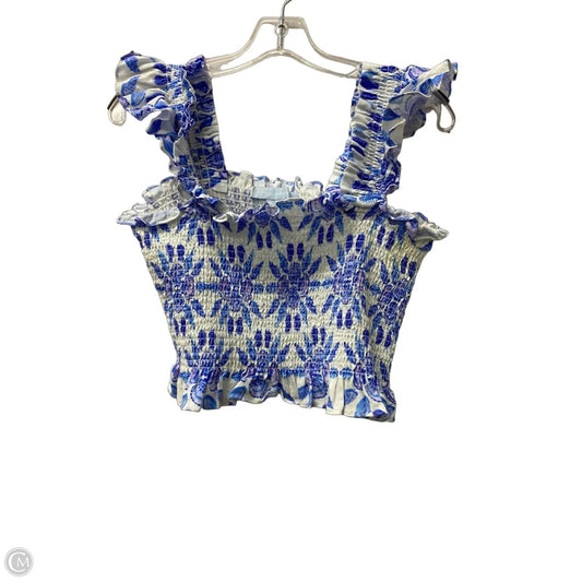 Top Sleeveless By hill house  In Blue, Size: Xl