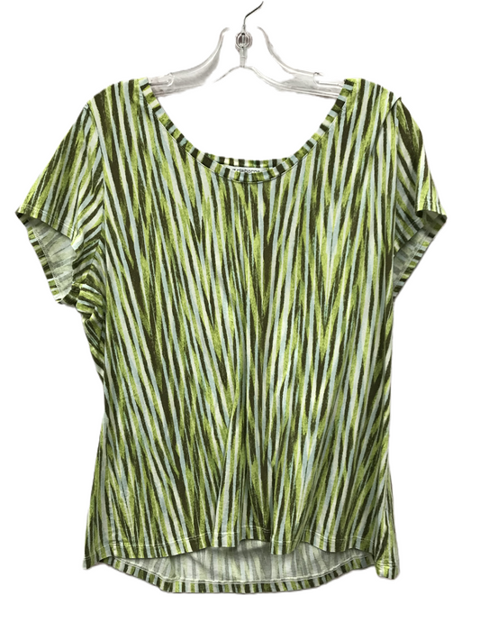 Green Top Short Sleeve By Liz Claiborne, Size: 2x