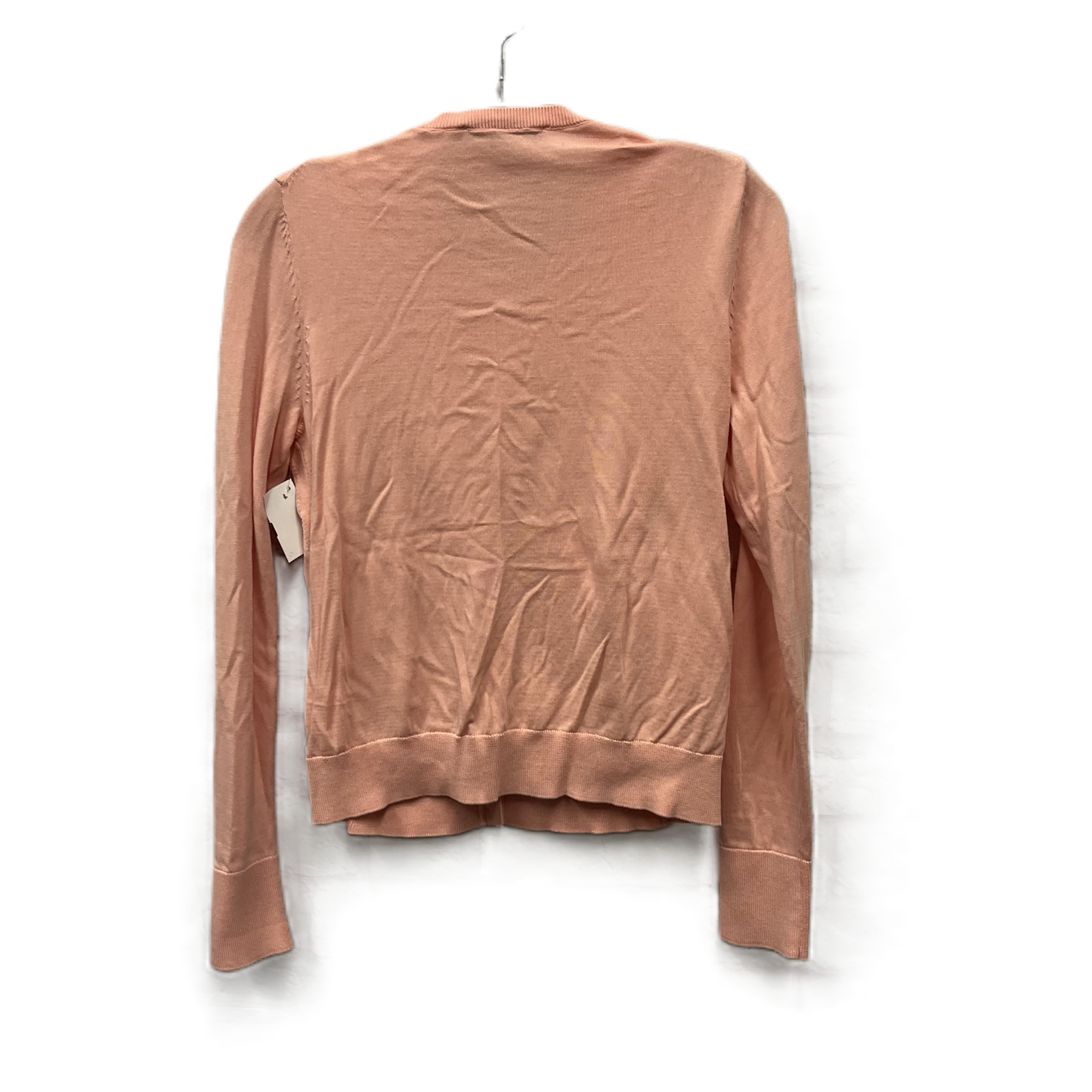 Sweater Cardigan By Loft In Orange, Size: S