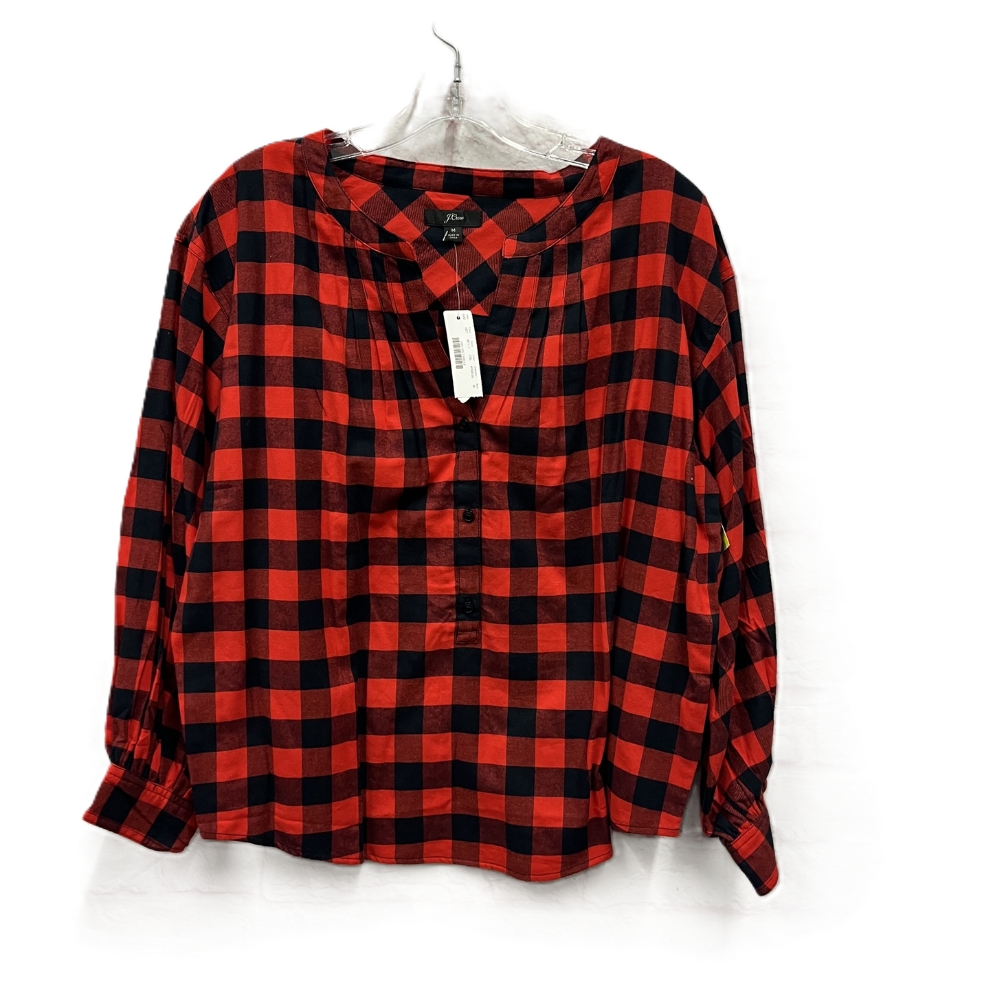 Top Long Sleeve By J. Crew In Red, Size: M