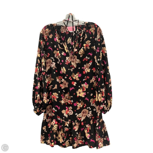 Dress Designer By Kate Spade In Black & Pink, Size: Xs
