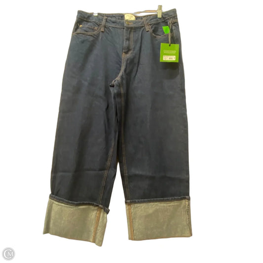 Jeans Cropped By Target-designer In Blue Denim, Size: 14