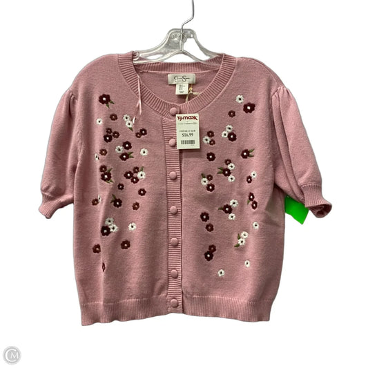 Sweater Short Sleeve By Jessica Simpson In Pink, Size: Xl