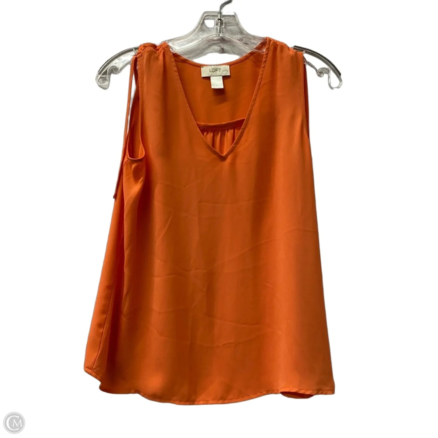 Top Sleeveless By Loft In Orange, Size: Sp