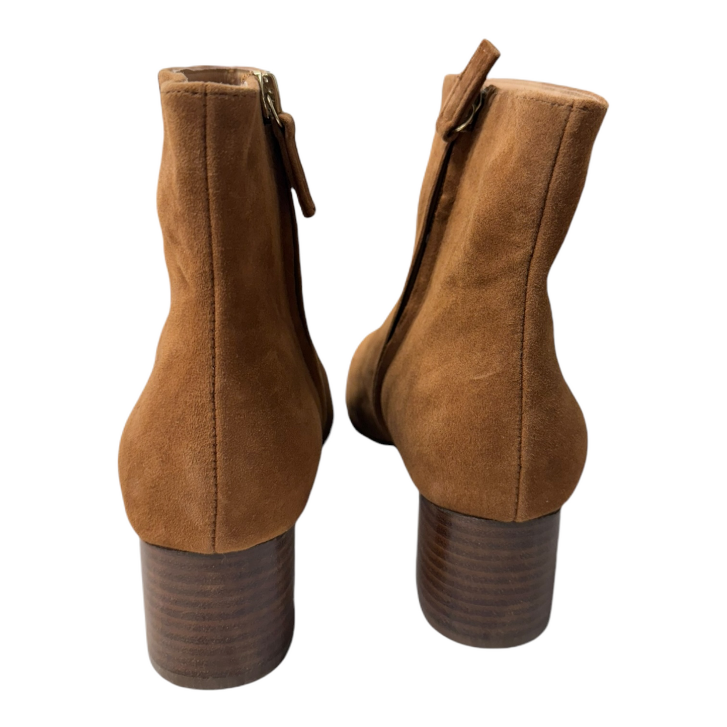 Boots Ankle Heels By J. Jill In Tan, Size: 9.5