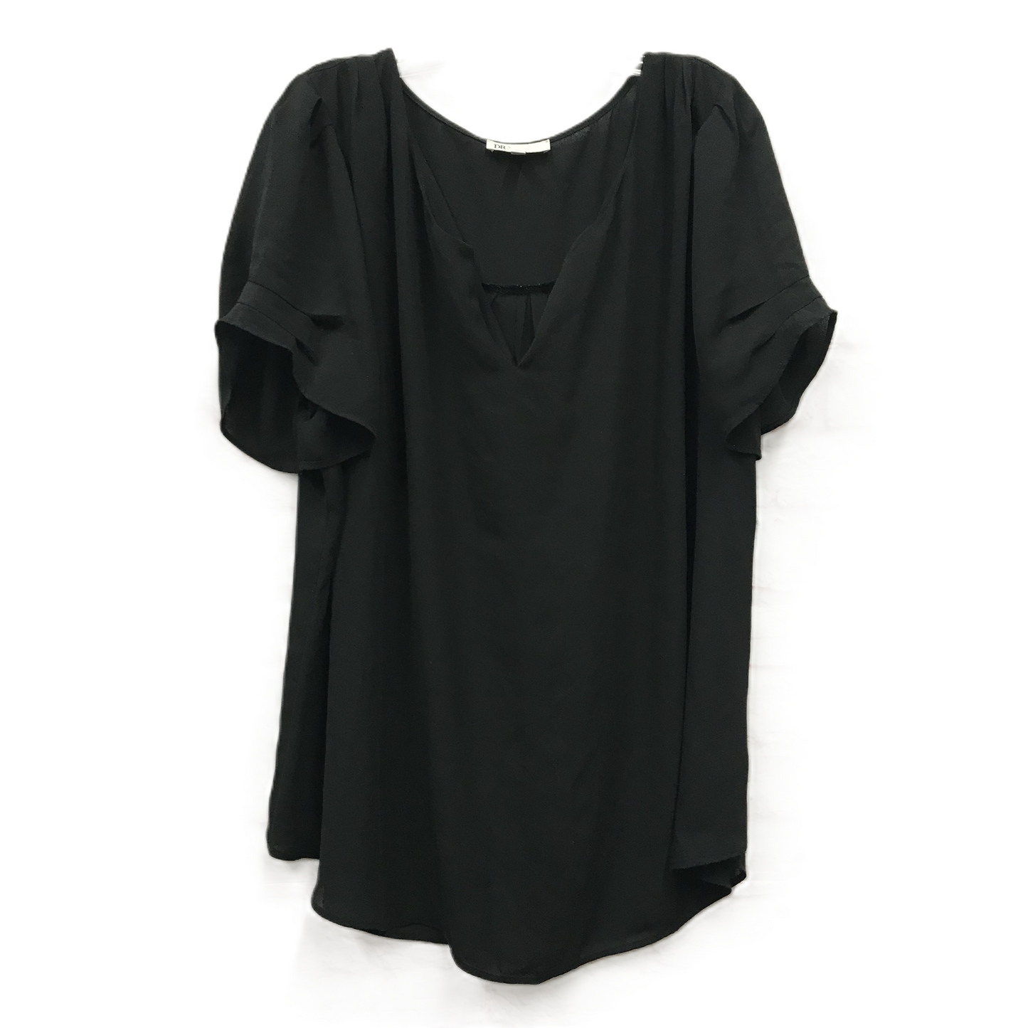 Black Top Short Sleeve By Dr2, Size: 1x