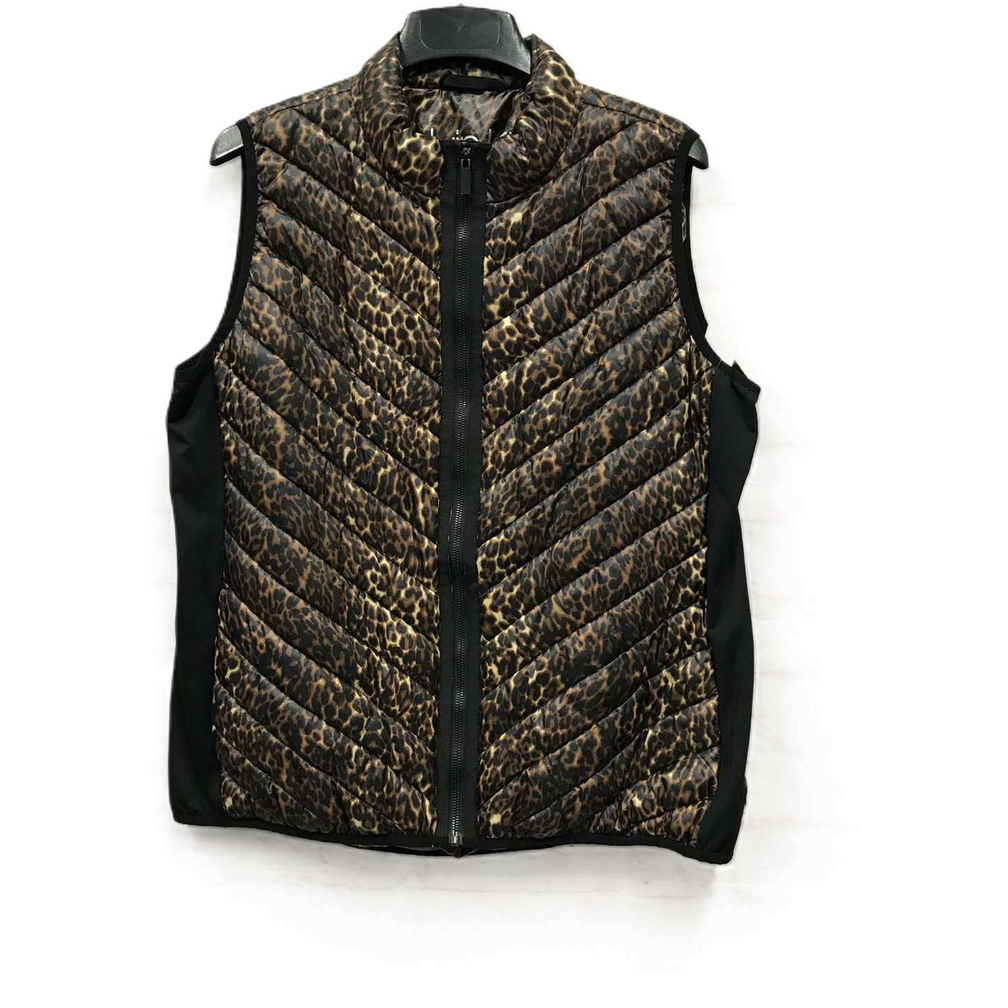 Vest Puffer & Quilted By Calvin Klein In Animal Print, Size: 2x