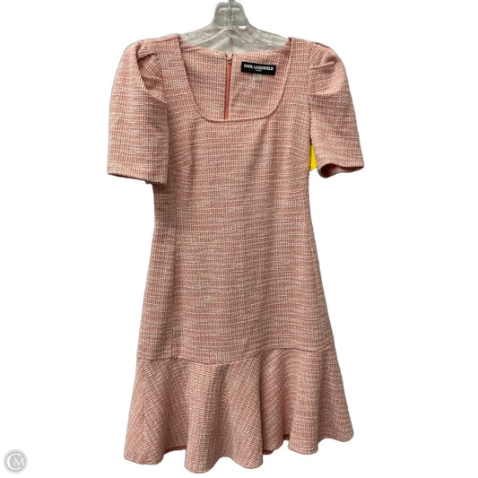 Dress Designer By Karl Lagerfeld In Pink, Size: Xs