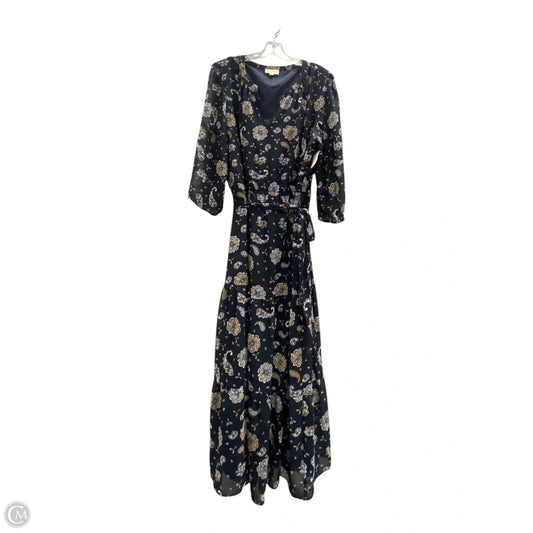 Dress Casual Maxi By Loft In Blue & Orange, Size: Xl