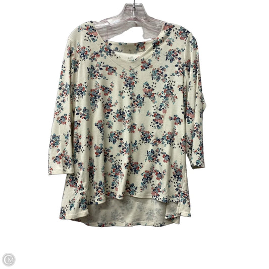 Top Long Sleeve By J. Jill In Cream, Size: Lp