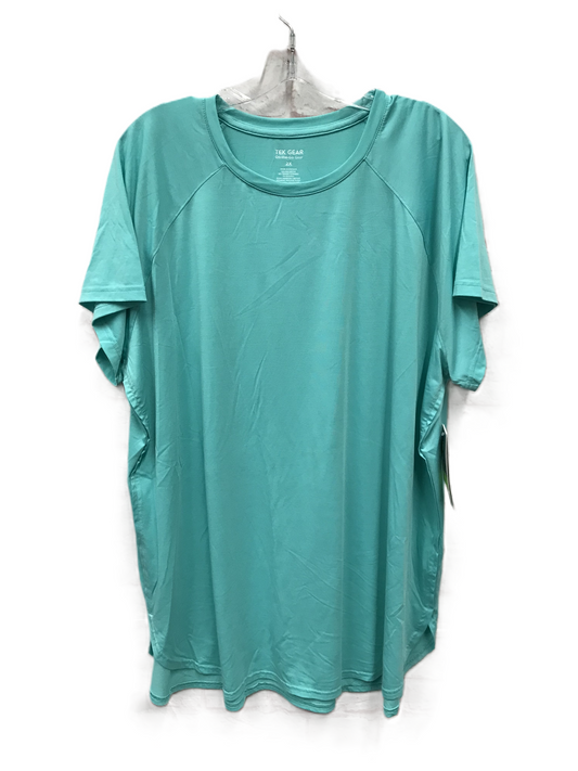 Teal Athletic Top Short Sleeve By Tek Gear, Size: 2x