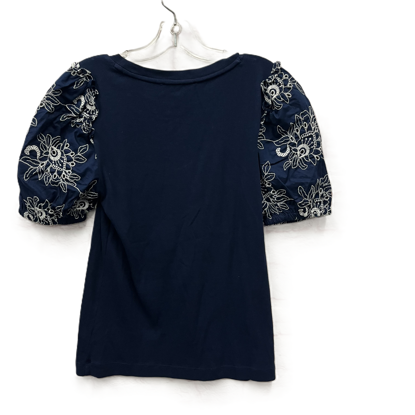 Top Short Sleeve By Loft In Blue, Size: Mp