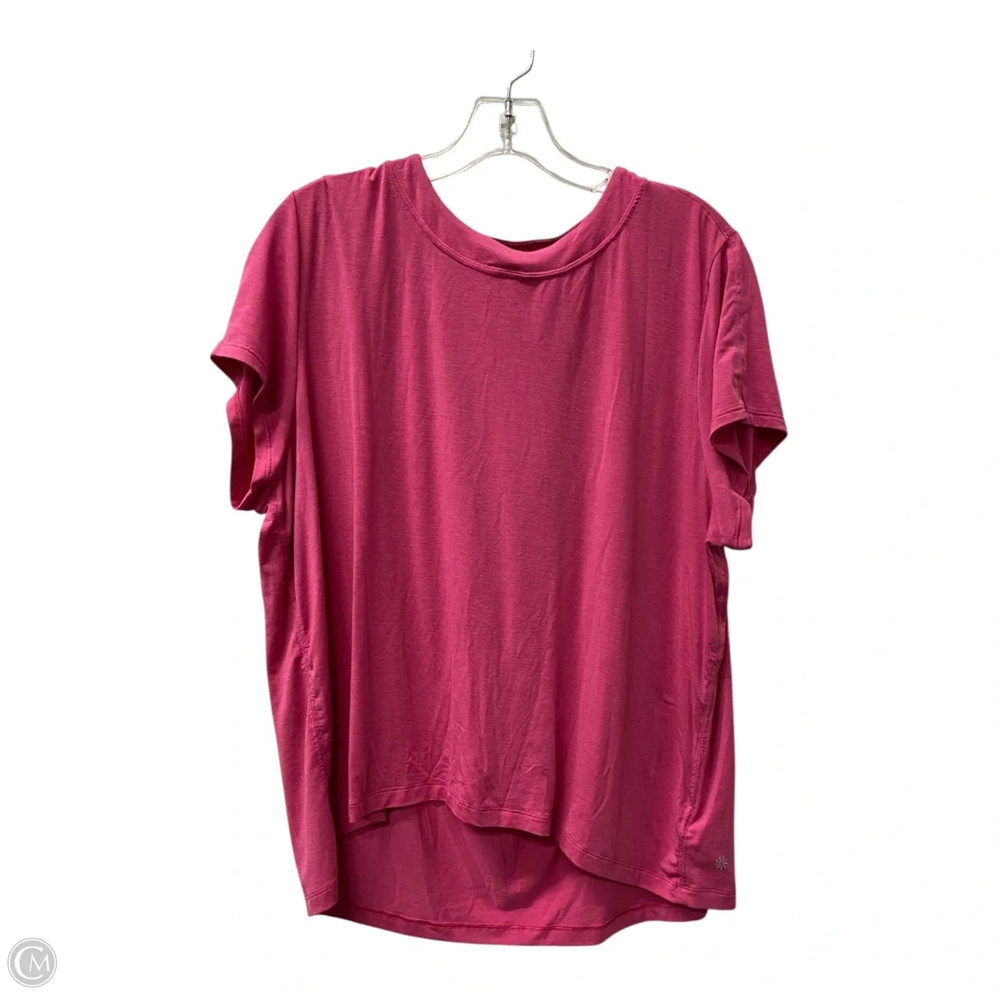 Athletic Top Short Sleeve By Athleta In Pink, Size: M