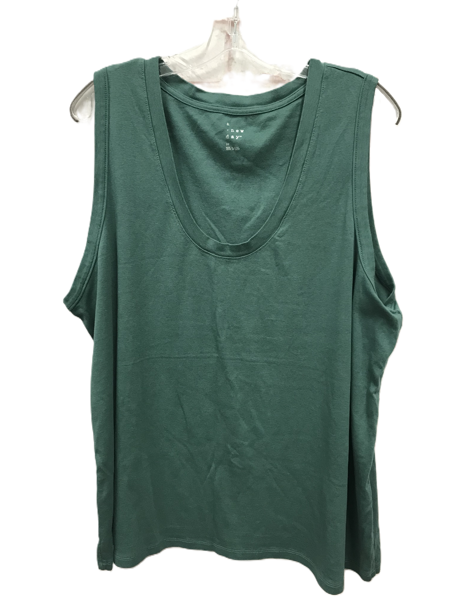 Green Top Sleeveless By A New Day, Size: 3x