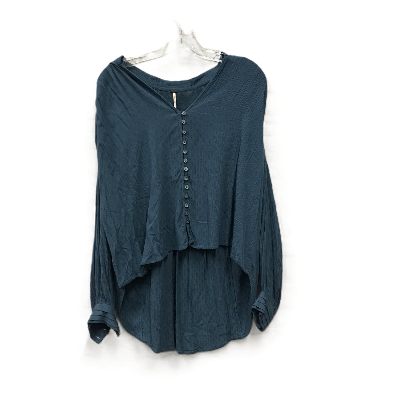 Blue Top Long Sleeve By Free People, Size: S