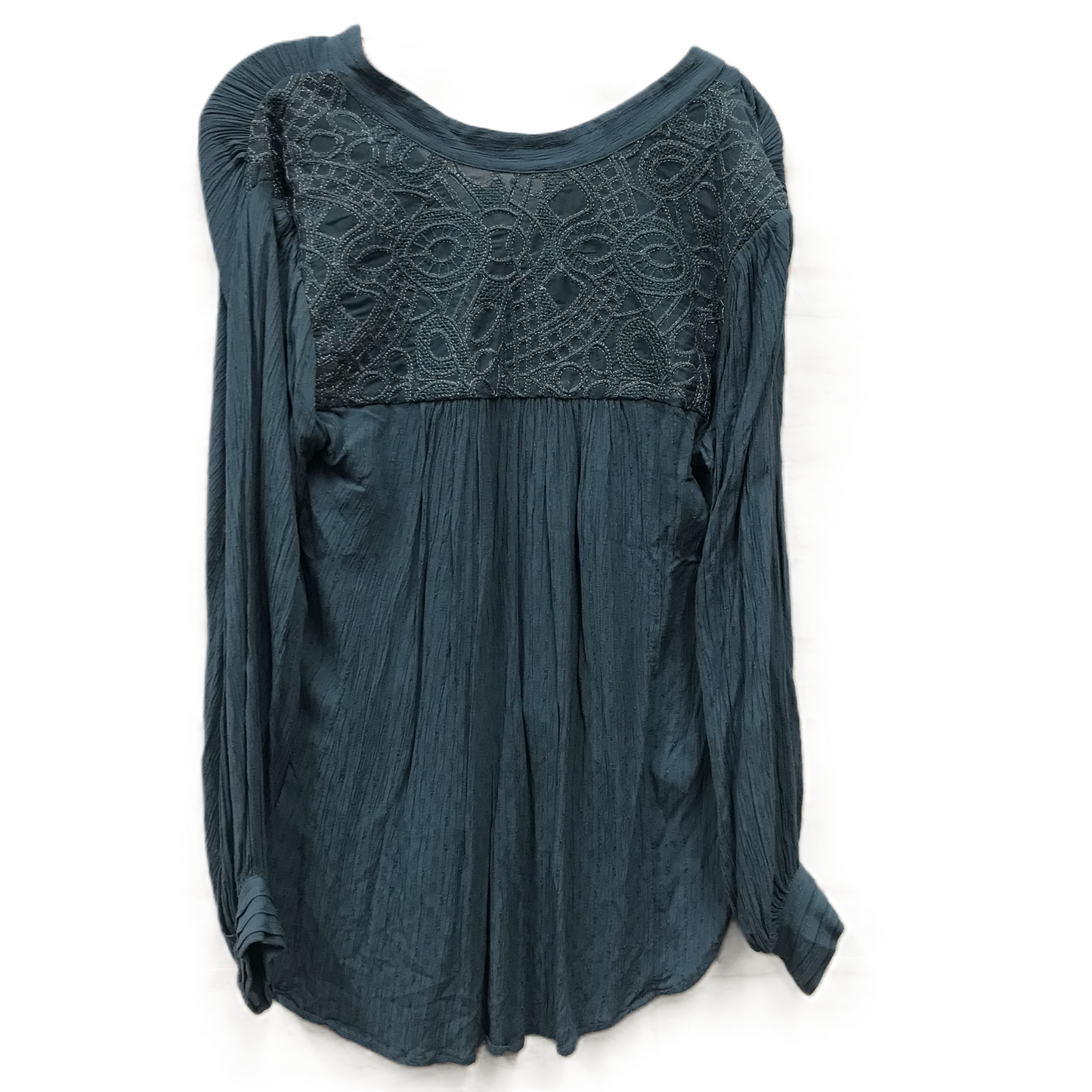 Blue Top Long Sleeve By Free People, Size: S