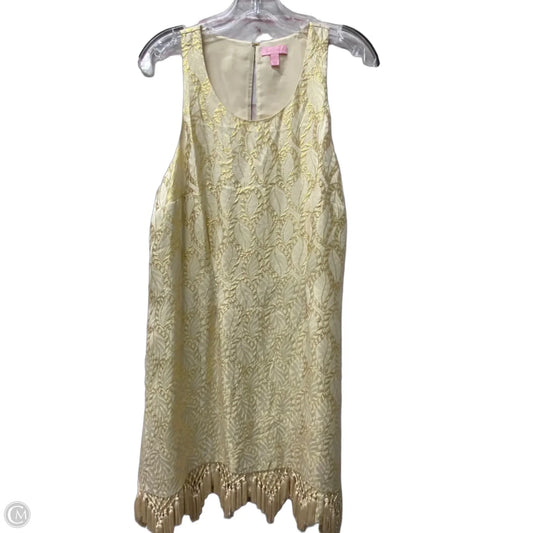 Dress Designer By Lilly Pulitzer In Gold, Size: L