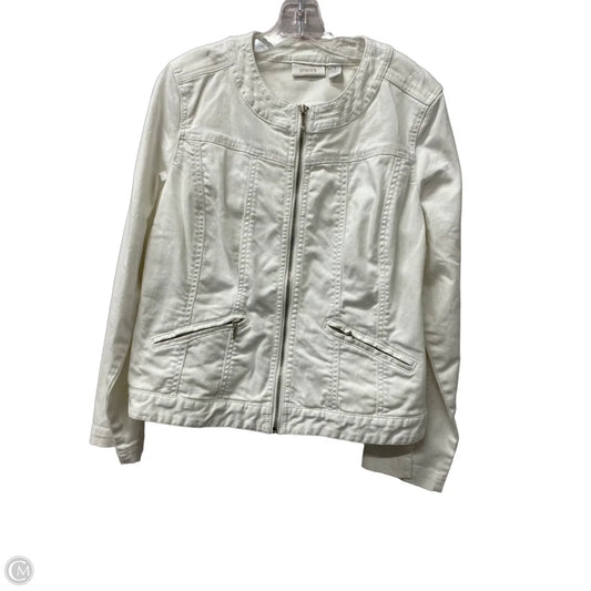 Jacket Other By Chicos In White, Size: M