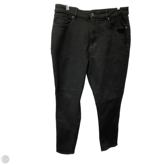 Jeans Straight By Loft In Black, Size: 14