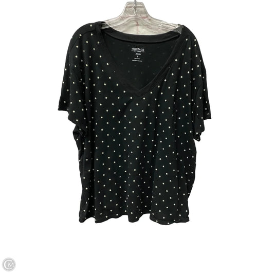 Top Short Sleeve By Torrid In Black, Size: 2x