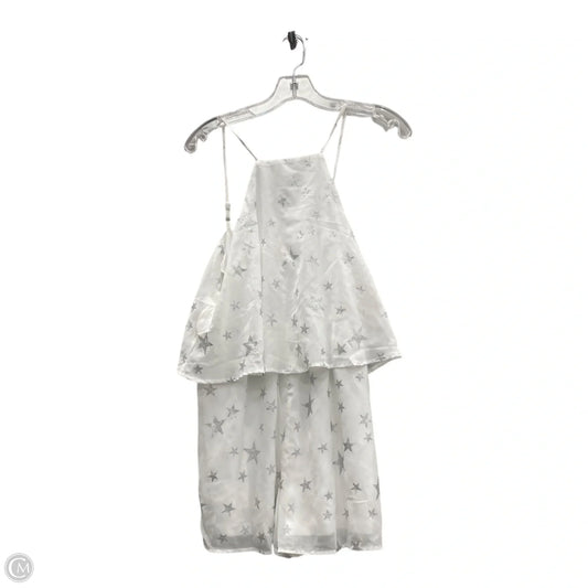 Romper By Pink Lily In White, Size: L