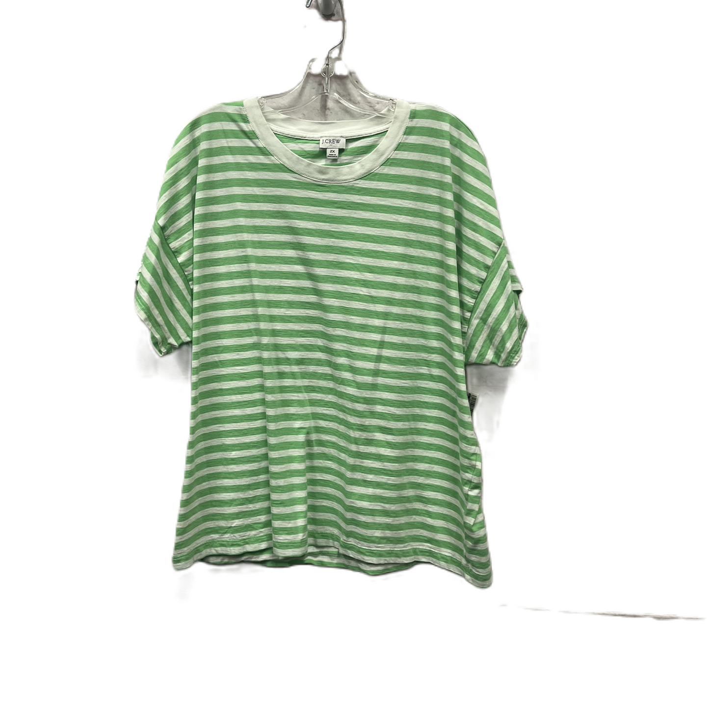 Top Short Sleeve By J. Crew In Green, Size: 2x