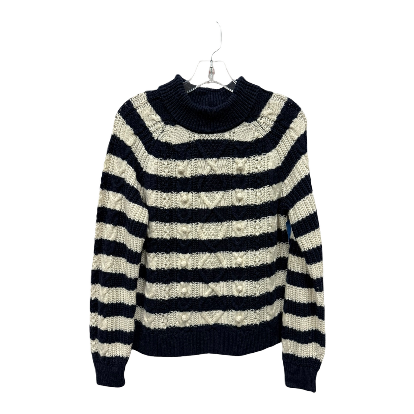 Sweater By J. Crew In Blue & White, Size: M