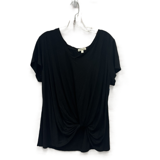 Top Short Sleeve By nine britton In Black, Size: 1x