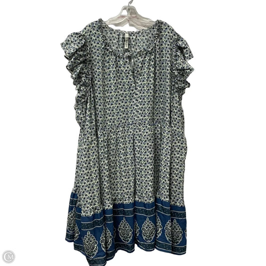 Dress Casual Short By Torrid In Blue & Green, Size: 6