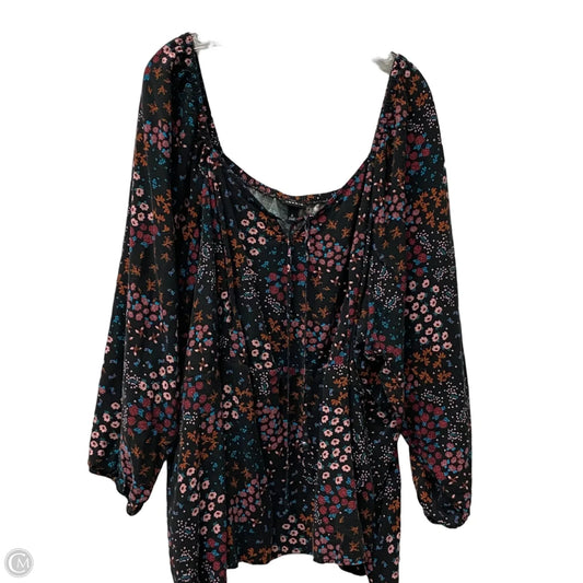 Top 3/4 Sleeve By Torrid In Black, Size: 6
