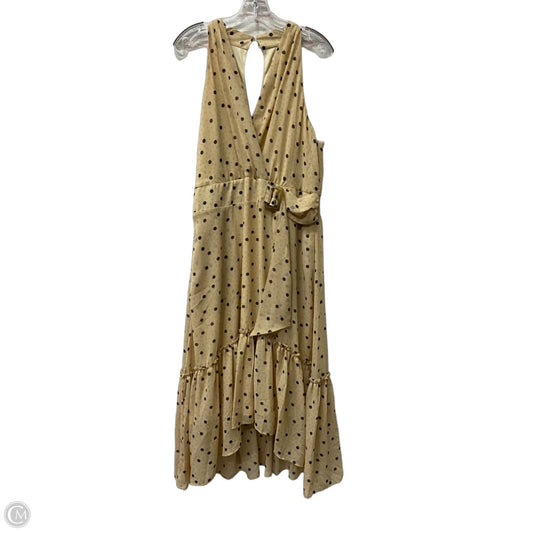 Dress Casual Midi By Cato In Tan, Size: Xl