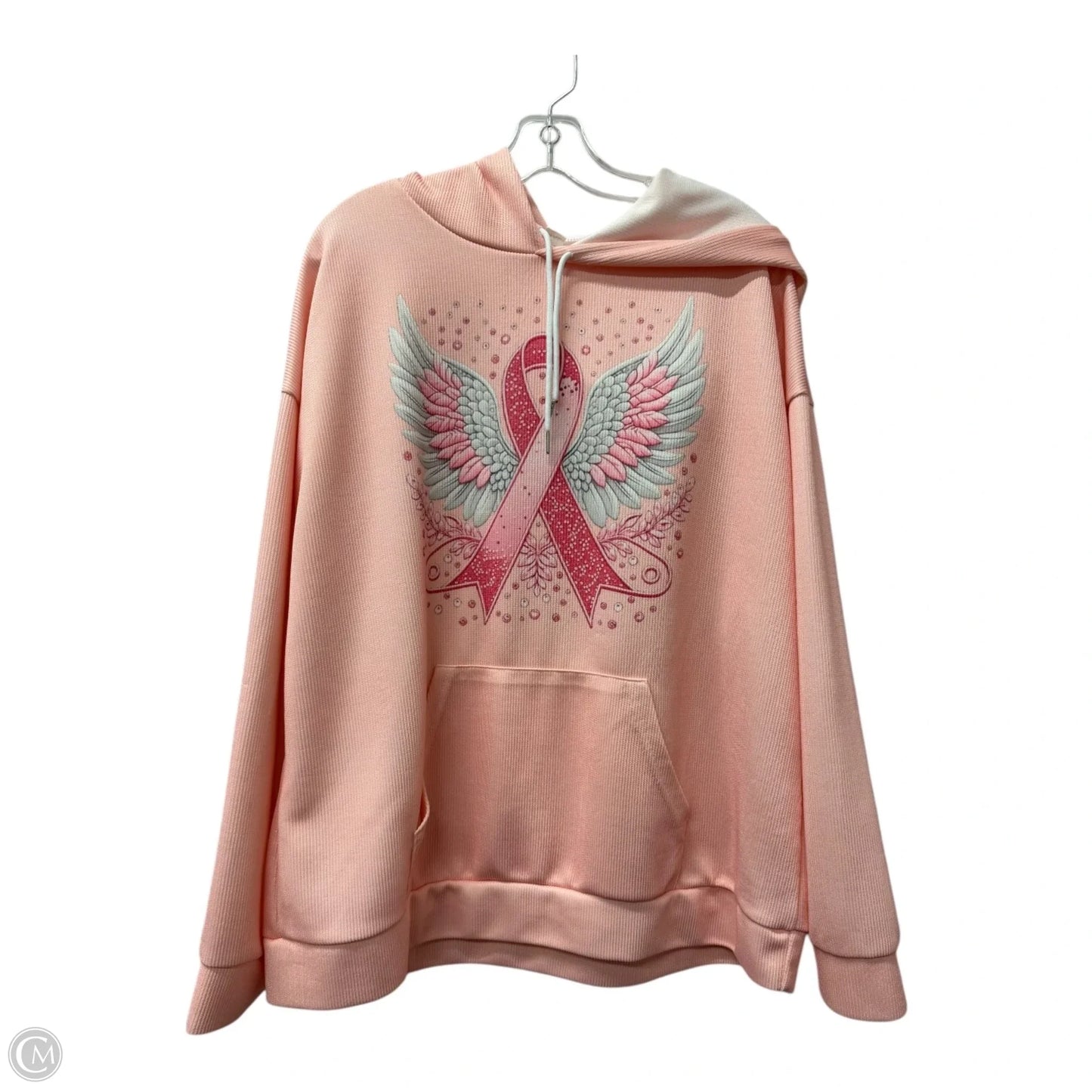 Sweatshirt Hoodie  In Pink, Size: 4x