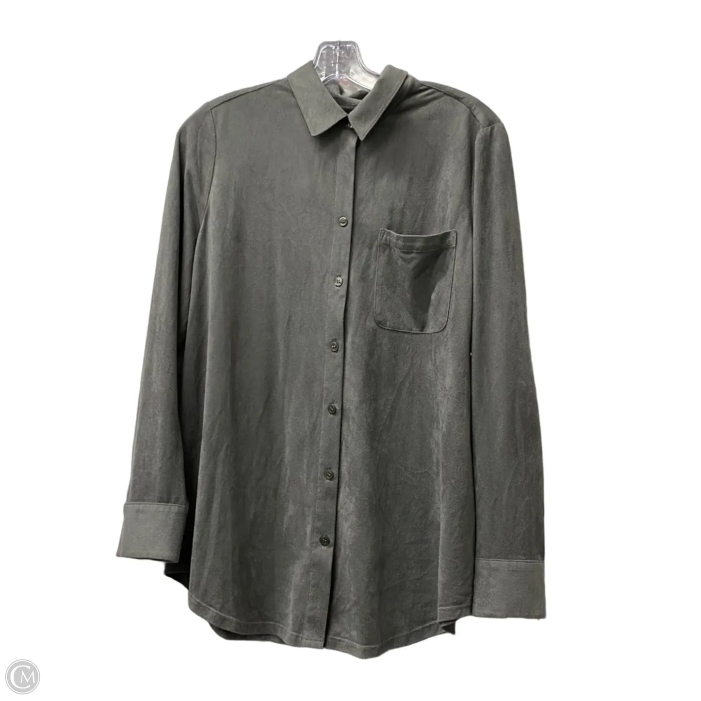 Top Long Sleeve By Chicos In Green, Size: M