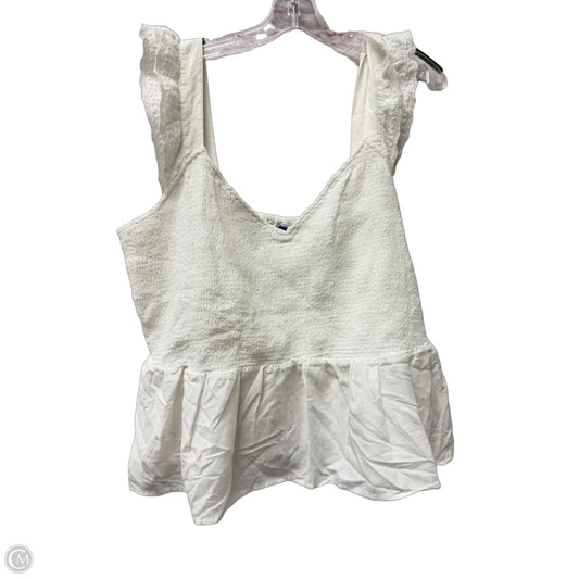 Top Short Sleeve By Old Navy In White, Size: 2x