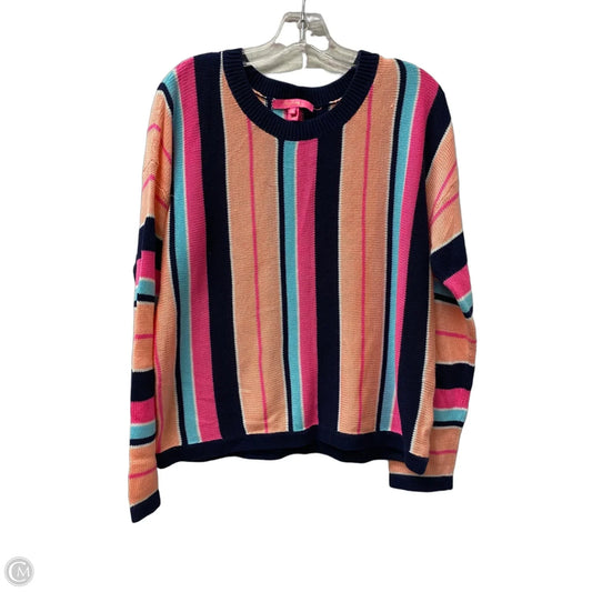 Sweater Designer By Lilly Pulitzer In Blue & Pink, Size: Xl