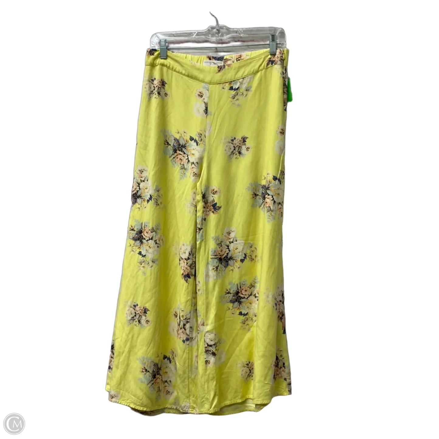 Pants Wide Leg By Anthropologie In Yellow, Size: 4