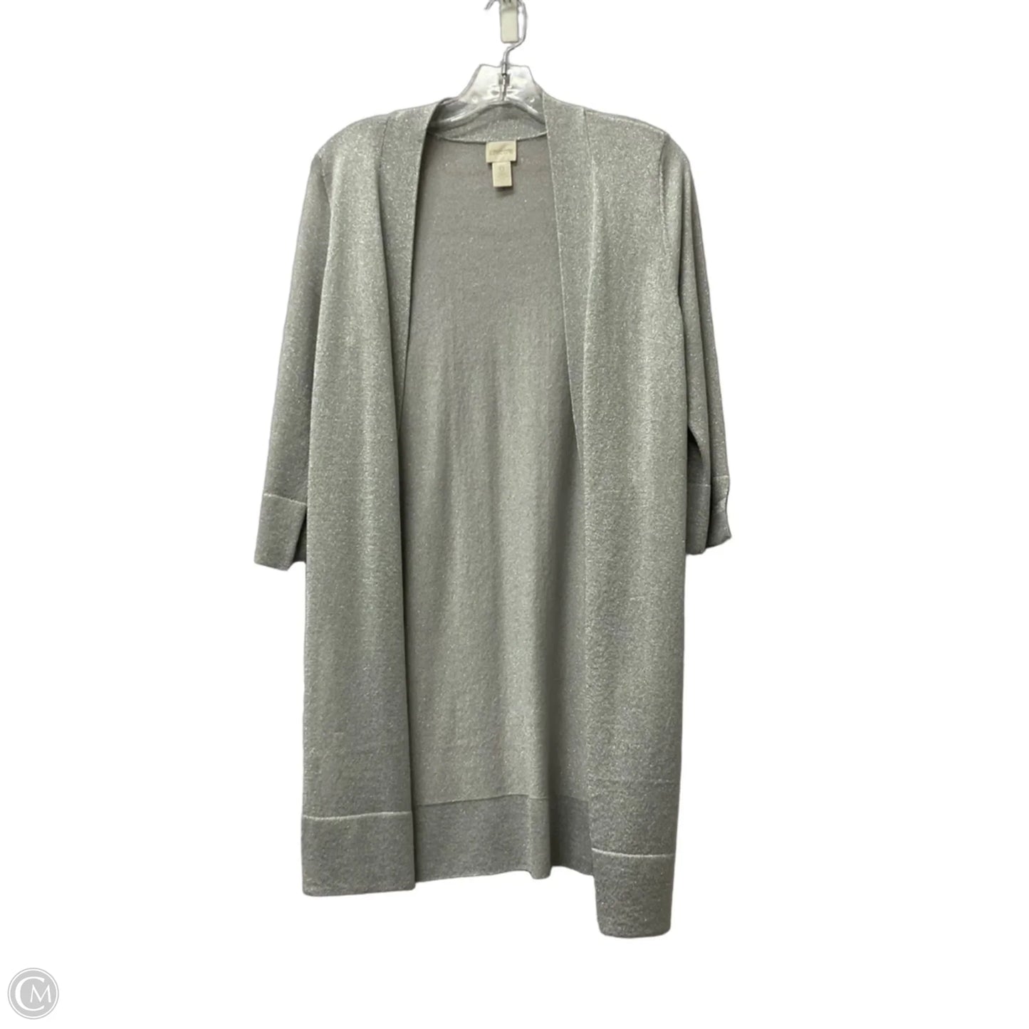 Cardigan By Chicos In Silver, Size: S