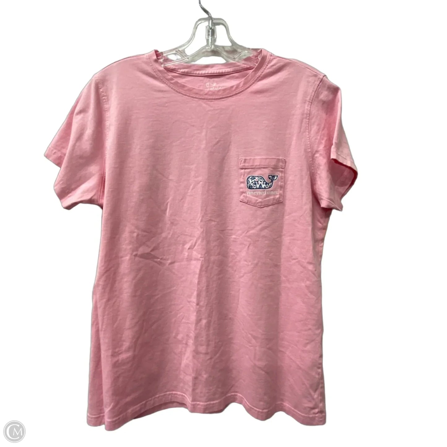 Top Short Sleeve By Vineyard Vines In Pink, Size: M