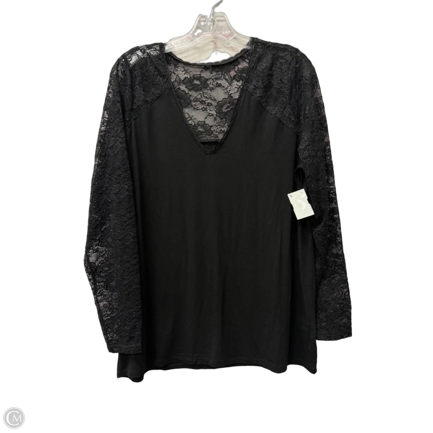Top Long Sleeve By Torrid In Black, Size: L